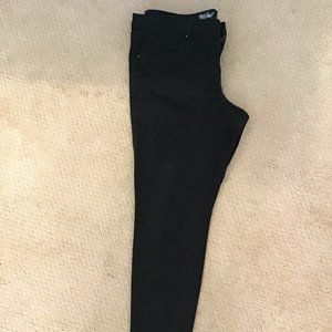 MOSSIMO MID RISE BLACK JEGGINGS SIZE 16